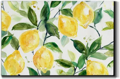 Miniatura 13 de Lienzo de arte de pared de paisaje abstracto con flores y bosque moderno, cuadros de arte para decoración de sala de estar, cocina, baño, oficina