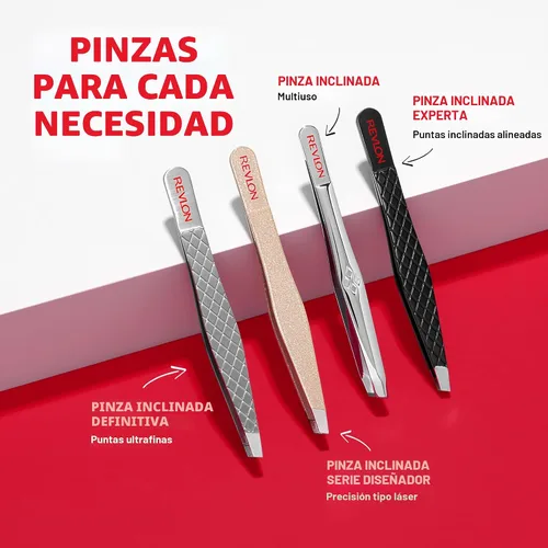 Miniatura 8 de Revlon Designer Series - Pinzas inclinadas de alta precisión, hechas con acero inoxidable de larga duración, 1 unidad