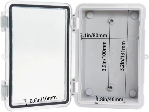 Miniatura 4 de Caja Eléctrica Impermeable a Prueba de Polvo Caja de Conexiones Resistente a la Intemperie IP67 Carcasa de Plástico ABS Caja de Proyecto