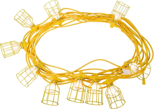 Miniatura 7 de Bergen Industries Inc GL100142STK - Cadena de luz temporal de 10 luces, 100 pies, 14 AWG, 300 V y 12 W, luz de palo LED, color amarillo