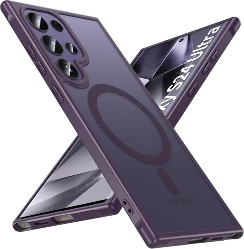 Miniatura 44 de OWKEY Funda magnética para Samsung Galaxy S23 de 6.1 pulgadas, para Magsafe con protector de pantalla, protección de grado militar, a prueba