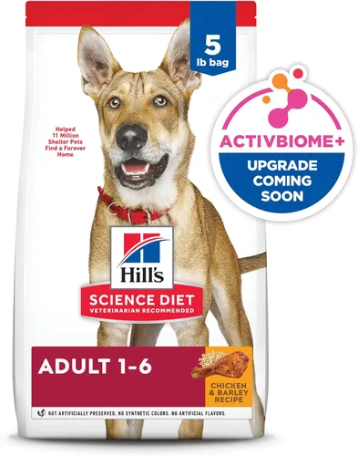Miniatura 14 de Hill's Science Diet Adulto 1-6, Adulto 1-6 Premium Nutrition, Alimento seco para perros, pollo y cebada, bolsa de 5 libras