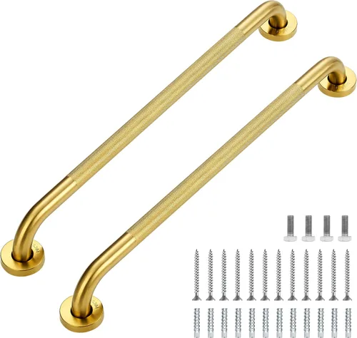 Miniatura 63 de Barras de agarre para ducha, paquete de 2 asas antideslizantes de ducha de 16 pulgadas para ancianos, barra de seguridad para ducha, barras