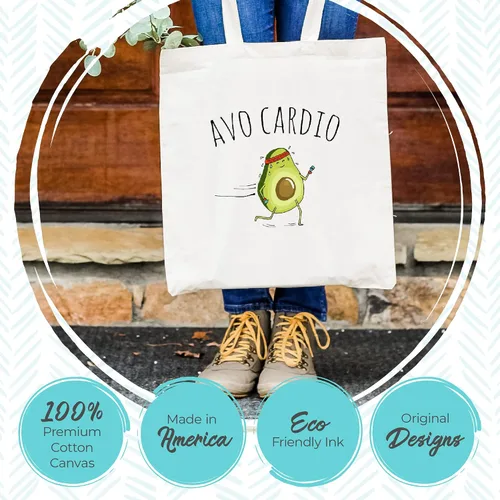 Miniatura 9 de Moonlight Makers 100% lona de algodón, bolsa de mano natural, a todo color, diseño divertido - queso
