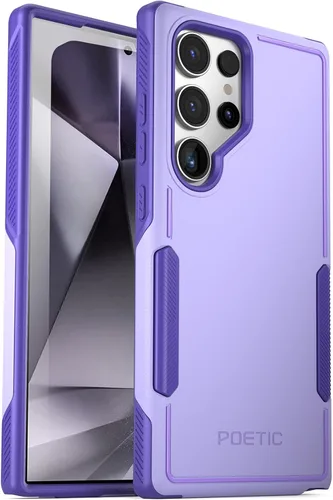 Miniatura 8 de Poetic Neon Series - Funda compatible con Galaxy S24 Ultra 5G de 6.8 pulgadas, doble capa, resistente, resistente, ligera, delgada, a prueba de Negro