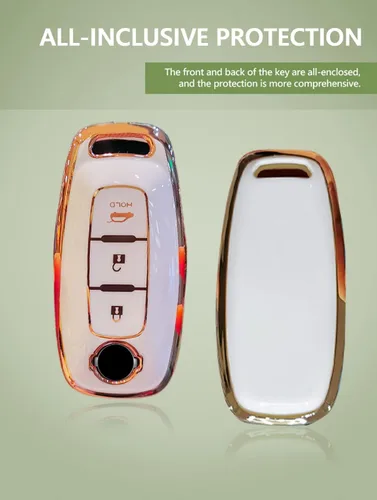 Miniatura 3 de ontto Funda para llavero de 3 botones, funda de TPU para llaves para Nissan Ariya Pathfinder Kicks X-Trail Rogue 8 Gen New Teana 2022 2023, llave