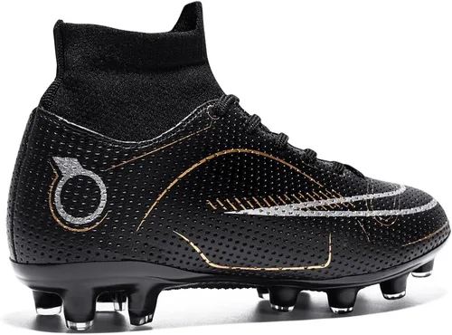 Miniatura 4 de Zapatos de fútbol para niños y niñas, para exteriores, interiores, para entrenamiento de fútbol y césped atlético
