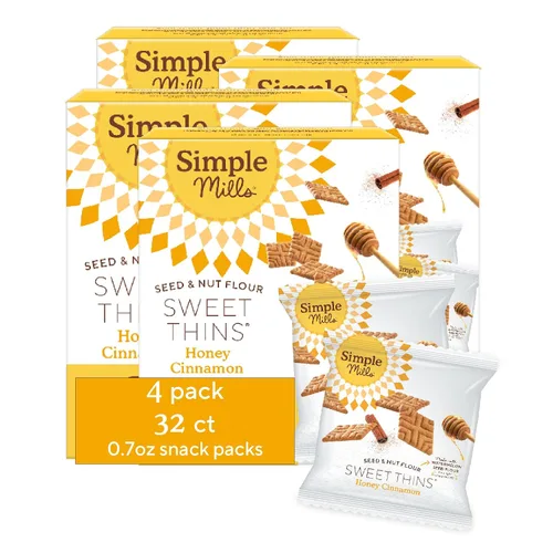 Miniatura 9 de Simple Mills Paquetes de bocadillos de miel, semillas de canela y harina de nueces, dulces finas, aptas para paleo y deliciosas, buenas