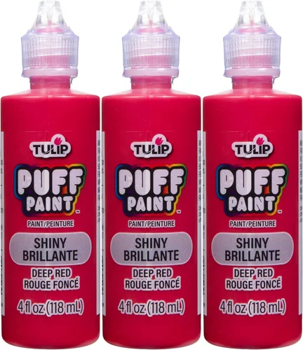 Miniatura 11 de Pintura para tela Tulip Puff con acabado metálico, pintura permanente para manualidades para ropa, proyectos de bricolaje, no tóxica, 4 fl oz, 3 Oro