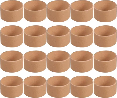 Tubo de cartón marrón, 20 unidades, tubos de papel kraft para manualidades, rollos de cartón de extremo abierto, suministros de pintura para niños,