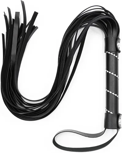 Miniatura 2 de Látigo negro de imitación para montar, látigo de caballo de cultivo, látigo de caballos ecuestres, látigo de cuero pequeño, látigo ergonómico