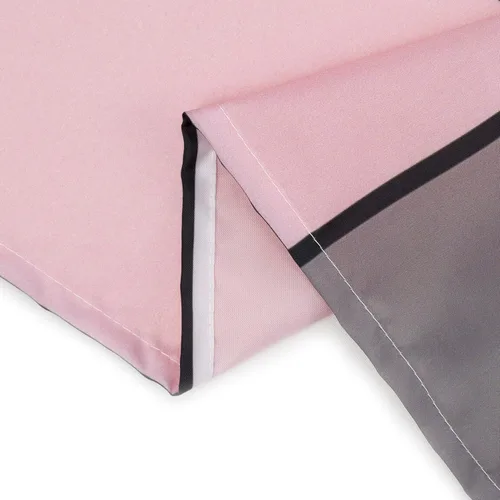 Miniatura 7 de HVEST Cortina de ducha geométrica rosa con ganchos, cortina de ducha moderna geométrica abstracta gris y blanco para baño, 72 x 72 pulgadas, juego