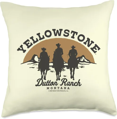 Miniatura 5 de Y Yellowstone Yellowstone Dutton Ranch Group - Almohada de tiro de 16 x 16 pulgadas, multicolor