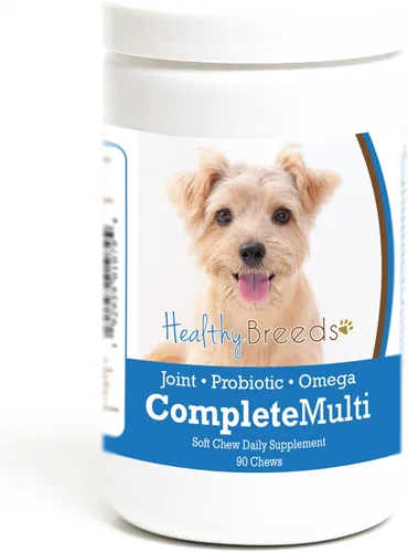 Miniatura 381 de Healthy Breeds Pug todo en uno multivitamínico suave masticable 60