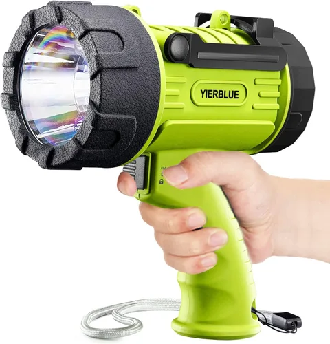 Miniatura 9 de YIERBLUE Foco Recargable con LED de Súper Altos Lúmenes, Linterna de Mano Impermeable IP67 con Filtro de Luz Roja Desmontable, de Larga Duración Rojo