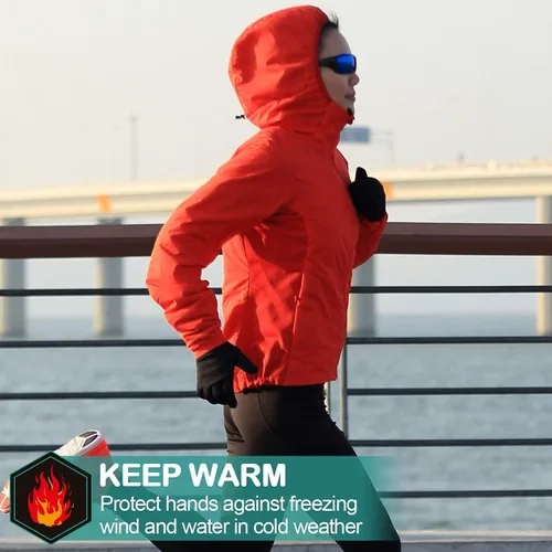 Miniatura 2 de Cevapro Guantes de invierno ligeros para mujeres y hombres con forro para pantalla táctil abrigados para correr hacer senderismo y ciclismo