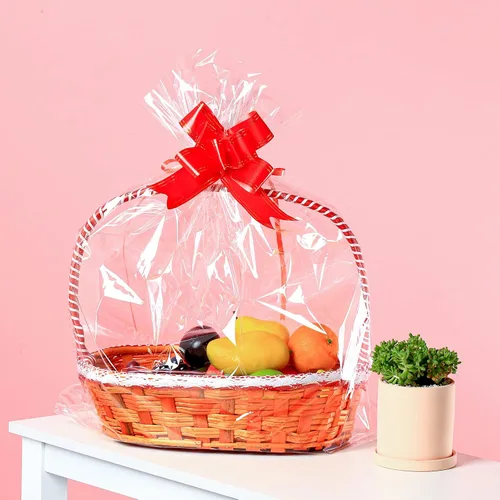 Miniatura 2 de Paquete de 100 bolsas de celofán grandes de 24 x 30 pulgadas, bolsas de regalo de celofán transparente, extra grandes de 2.3 mil, bolsas de celofán