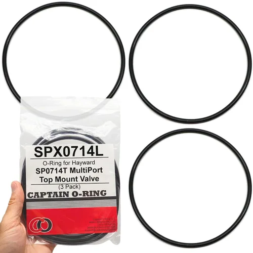Captain O-Ring – Reemplazo de juntas tóricas SPX0714L para válvulas multipuerto Hayward SP0714T Vari-Flo y sistemas de filtro de arena (paquete de 3)