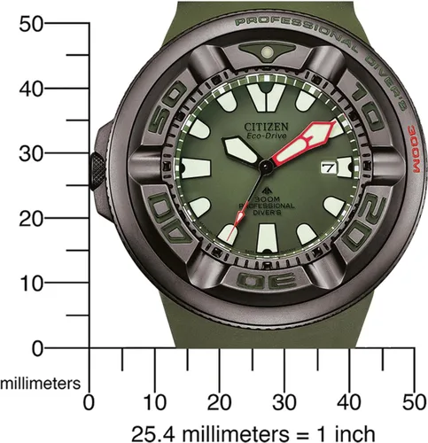 Miniatura 2 de Citizen Promaster Marine Eco-Drive Reloj de hombre con esfera verde BJ8057-17X, Moderno