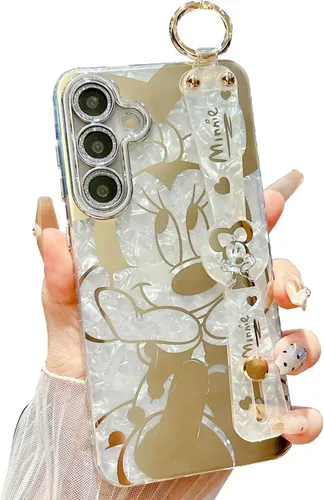 Miniatura 10 de Funda para Galaxy S20 con Banda de Muñeca y Soporte Ultra Delgada IMD Patrón de Animales Resistente a Golpes Funda con Soporte de Protección