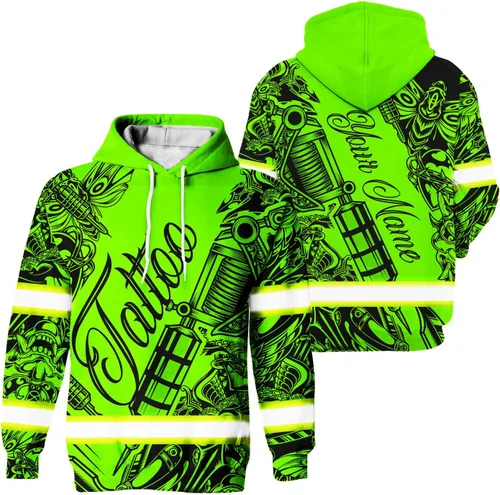 Miniatura 18 de Sudadera con capucha de alta visibilidad para hombres - Colección de trabajos con nombre personalizado Clase 3 Ropa de trabajo reflectante