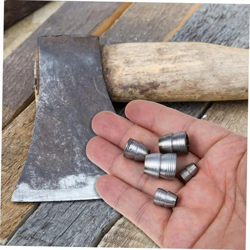 Miniatura 9 de Cabilock Martillo redondo de metal para mango de hacha mango martillo redondo fácil de instalar para trabajadores de la construcción