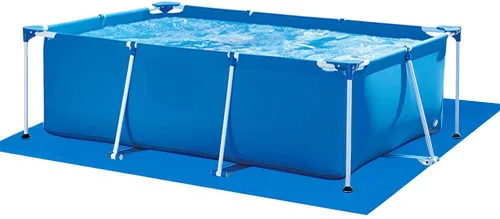 Miniatura 2 de Paño rectangular de suelo para piscinas sobre el suelo, plegable, impermeable, protector de suelo para piscinas/piscinas inflables para niños, 116 x