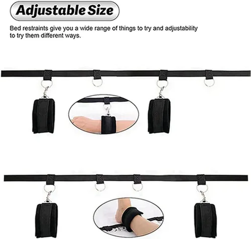Miniatura 2 de Correas de cama King para adultos, correas de amarre para adultos, juguetes de dormitorio, correas de cama para tamaño Queen, correas de cama