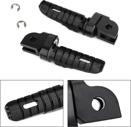 Miniatura 5 de Bruce & Shark Reposapiés Delantero Piernas para YAMAHA FZ-07 FZ-09 FJ-09 FZ-10 XSR 700 900 FZ8 Negro