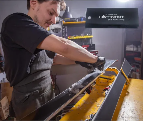Miniatura 5 de Wintersteiger Rascador de cera: raspador para esquí y snowboard, elimina el exceso de cera, agujero para colgar para una fácil organización