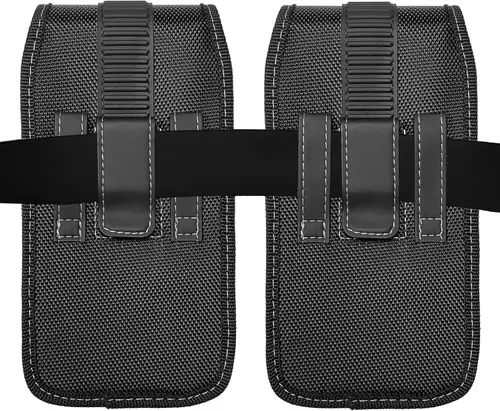 Miniatura 4 de Funda de nailon para teléfono celular T-Mobile REVVL 6 5G, REVVL 5G, REVVL 4+, Motorola Edge 2022, Moto G 5G, LG Velvet K52 K92 - Funda vertical