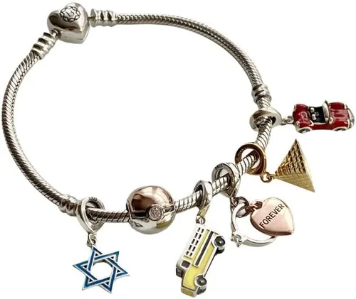 Miniatura 3 de Abalorio de plata de ley 925 que se adapta a pulseras y collares Pandora y más bricolaje