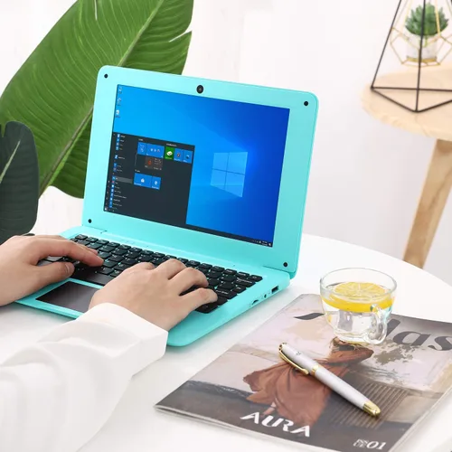Miniatura 3 de Portátil 10.1 pulgadas de aprendizaje en línea ordenador portátil Windows 10 OS preinstalado Quad Core 32GB Netbook HDMI Webcam Office Netflix Azul