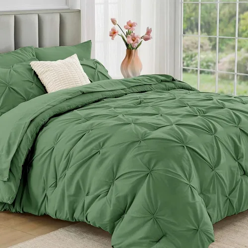 Miniatura 50 de JOLLYVOGUE Juego de edredón tamaño individual de 5 piezas – Juego de ropa de cama tamaño individual en una bolsa para todas las estaciones