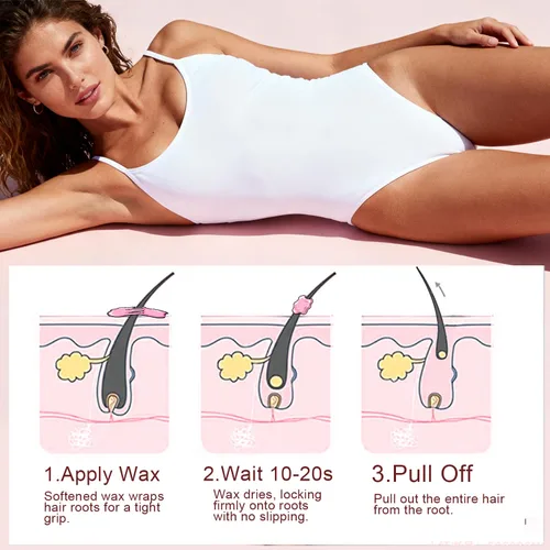 Miniatura 2 de Cuentas de cera, 1.76 libras / 28.22 oz de perlas de cera dura, fórmula de pelo grueso, cera dura para depilación y piel sensible, cuentas de cera