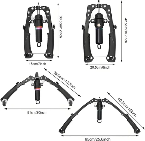 Miniatura 8 de Máquina de prensa de pecho, tornado de potencia hidráulica, ajustable de 22 a 440 libras, entrenamiento de pecho de brazo de potencia hidráulica