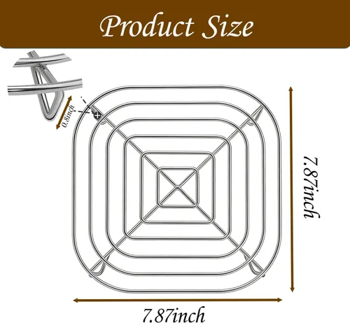 Miniatura 7 de Rejilla para verduras Ninja Crispi FN101 y Ninja Crispi Pro AS101 (4 cuartos de galón), acero inoxidable de grado alimenticio 304, sin