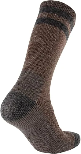 Miniatura 6 de CEREBRO Calcetines de lana merino para hombre, calcetines acolchados a media pantorrilla, que absorben la humedad, calcetines de senderismo