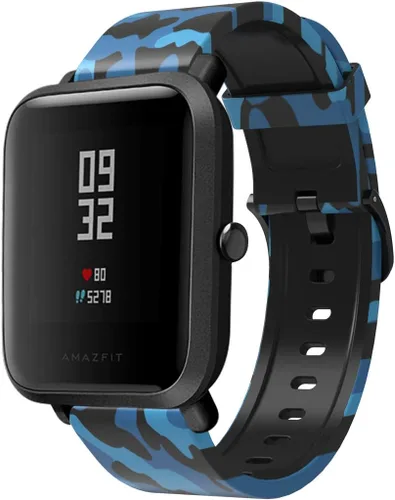 Miniatura 4 de Bandas de patrón compatibles con Amazfit Active 2 Square/1/GTS 4 mini 4 3 2 2e 2 Mini/GTR 1.654 in/Bip 3 pro/Bip U pro/Bip S/Bip Lite reloj
