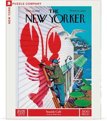 Miniatura 3 de New York Puzzle Company - New Yorker Seaside Cafe - Rompecabezas de 500 piezas