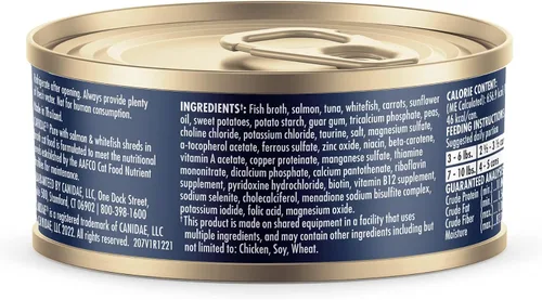 Miniatura 4 de Canidae Pure Adore Premium - Alimento húmedo para gatos, salmón y pescado blanco en caldo, 2.46 onzas (caja de 24), sin granos