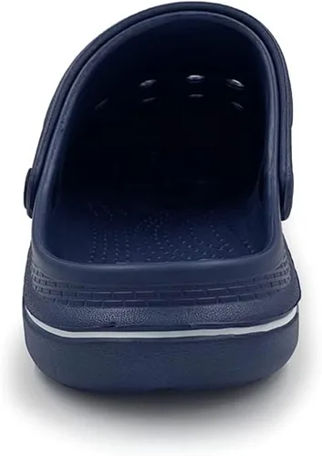 Miniatura 4 de Pantuflas unisex clásicas con forro de cuero estilo zuecos, AC1519