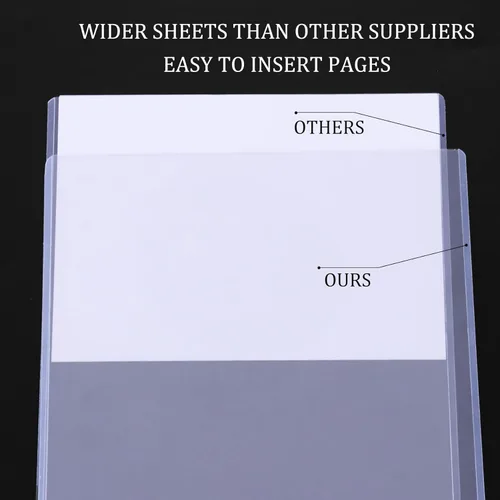 Miniatura 7 de 25 protectores rígidos de impresión rígidos de 8.5 x 11 pulgadas, protectores de hojas transparentes rígidas para hojas protectoras de papel