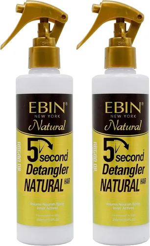 Miniatura 9 de EBIN NEW YORK Peluca y tejido desenredante de 5 segundos Spray desenredante acondicionador para cabello humano y sintético Sin enredos, brillo