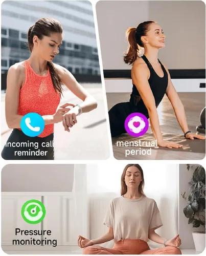 Miniatura 7 de Pulsera inteligente de fitness, monitor de ritmo cardíaco, monitor de actividad del sueño, contador de pasos, calorías, podómetro, impermeable, Negro