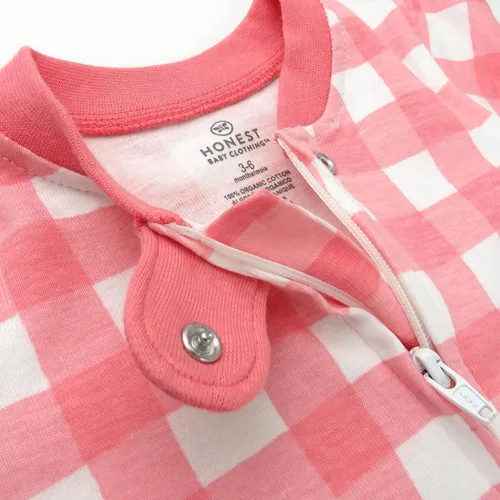 Miniatura 3 de HonestBaby Pijama de algodón orgánico con pies para dormir y jugar para bebé niña