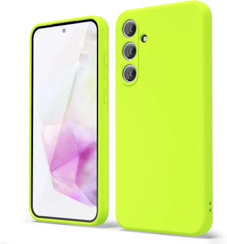 Miniatura 147 de oakxco Funda para teléfono Samsung Galaxy A12 con agarre de silicona líquida, linda delgada fina suave cubierta de gel de goma TPU lisa para mujeres