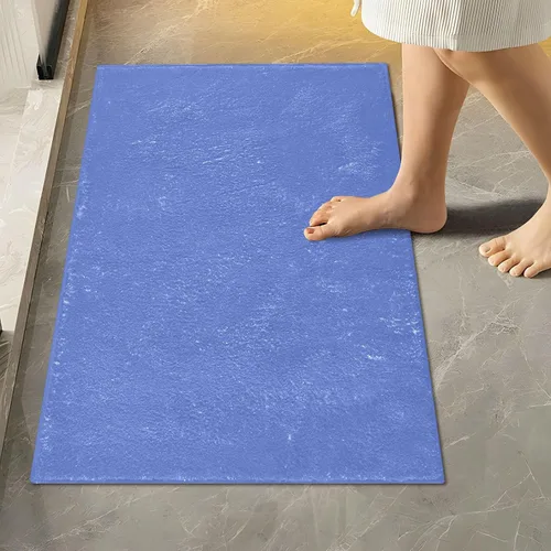 Miniatura 88 de Alfombra de baño amarilla, suave, absorbente, lavable a máquina, juego de alfombras de baño antideslizantes para puerta de baño, dormitorio