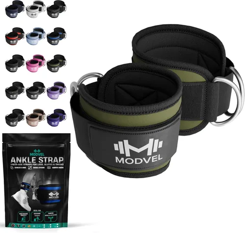 Miniatura 21 de Modvel Gym Ankle Strap for Cable Machines – Glute & Leg Kickback Ankle Straps for Gym Workouts – Adjustable, Padded Support for Strength Training