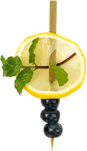 Miniatura 11 de Púas de bambú de 7.5 pulgadas, 100 púas desechables para aperitivos, resistentes, diseño triangular, púas de madera de bambú natural